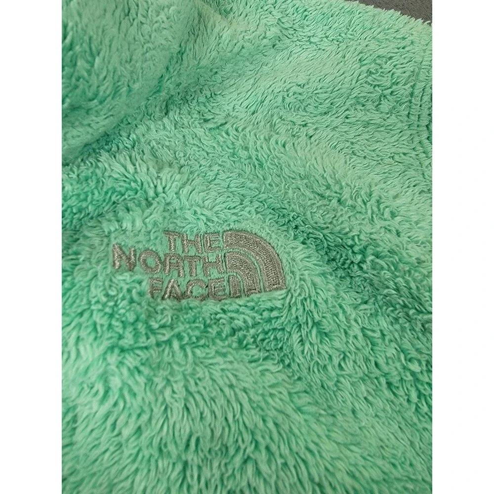North Face Jacket‎ Girls XL Teal Fleece Full Zip Thumbholes Soft Outdoor Layer